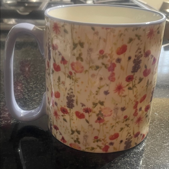 Strawberry Street Other - NWT - Strawberry Street -Charming Floral Mug with Lavender Handle
